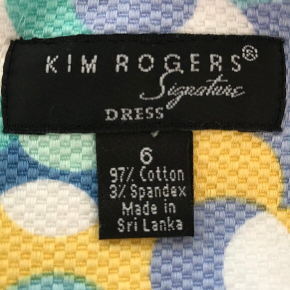 Kim Rogers Yellow/Blue/Green/White Dress - Picture 6 of 8